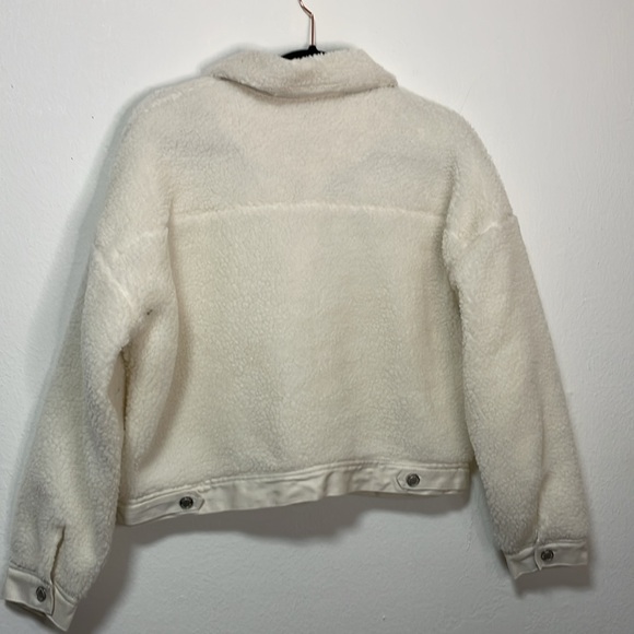 NWOT Angel Kiss Sherpa and Denim Trim Jacket - Picture 2 of 6